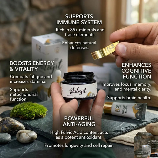 Top 7 Benefits of Shilajit Backed by Science K2 Shilajit - World's Finest Shilajit