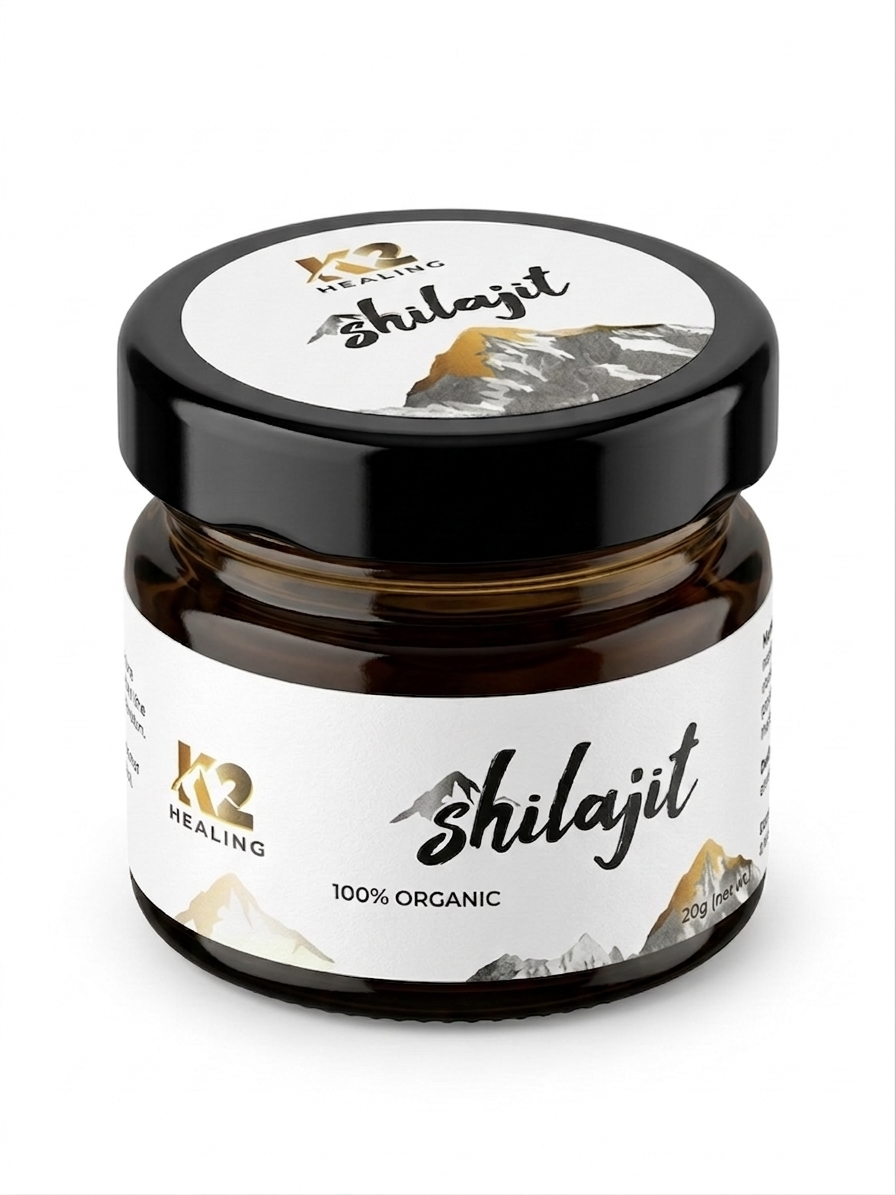 Pure Himalayan Shilajit 20g Gold Resin - Dietary Supplement (60 Servings) K2healingshilajit