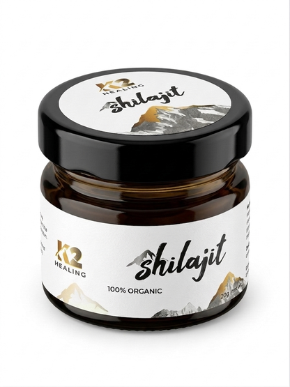 Pure Himalayan Shilajit 20g Gold Resin - Dietary Supplement (60 Servings) K2healingshilajit